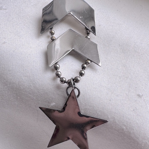 🎖️Vintage Stunning Military Style Silver Star Pendant Pin / Brooch 🎖️ - Picture 15 of 15
